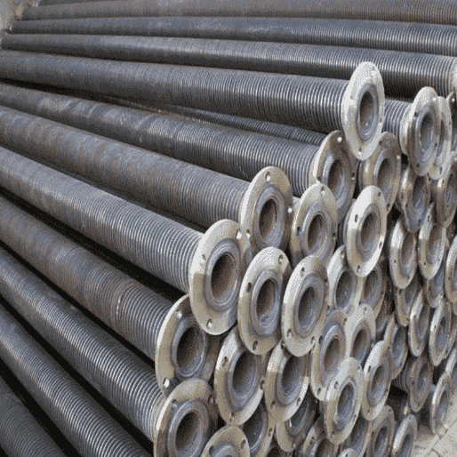 SA179 high-frequency welded spiral fin tube with flange SA179 high-frequency welded spiral fin tube