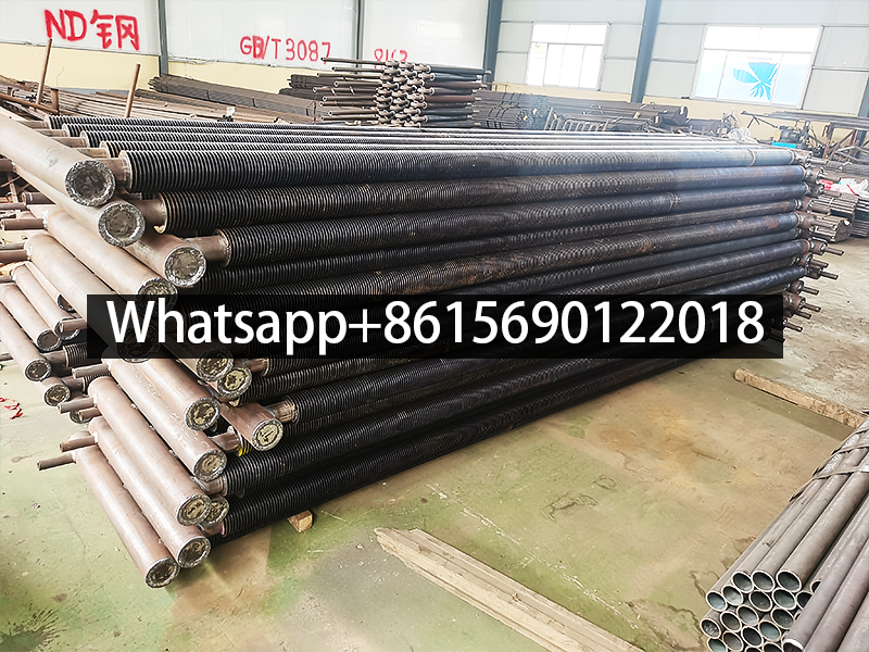 Spiral fin tube radiator for strawberry greenhouse in winter