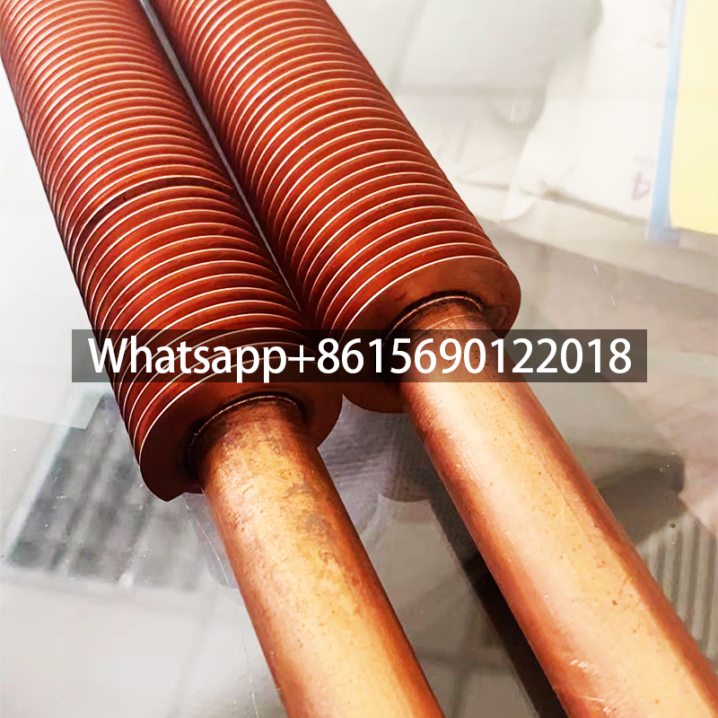 Copper laser welded spiral finned tubes‌ for heat exchangers
