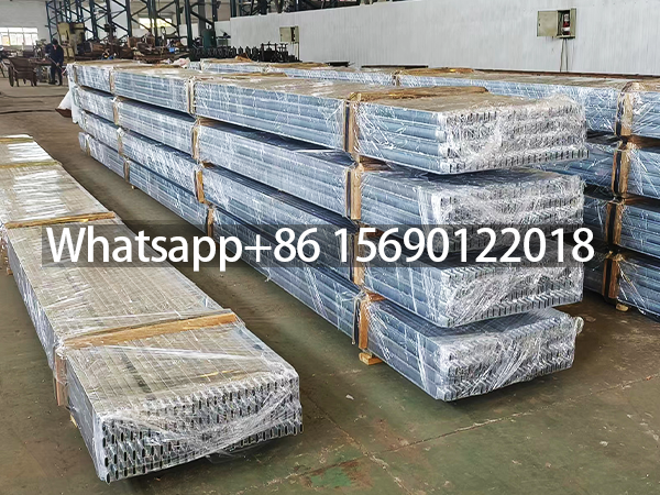 Hot dipped galvanized elliptical tube with rectangular fins