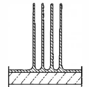 Bimetallic extruded fin tube