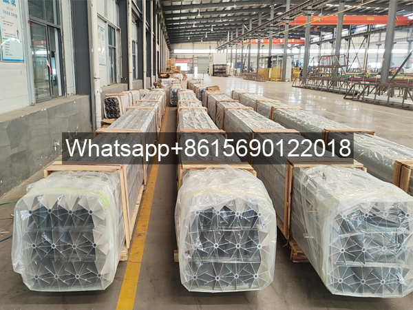 Star type aluminum longitudinal finned tube for ambient vaporizers