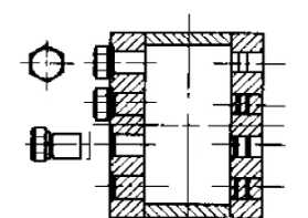 Threaded plug air cooled heat exchanger tube box