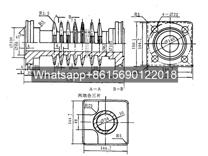 Cast iron gilled tube for boiler economizer