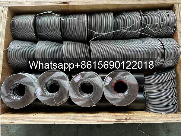Finned tube machine blades
