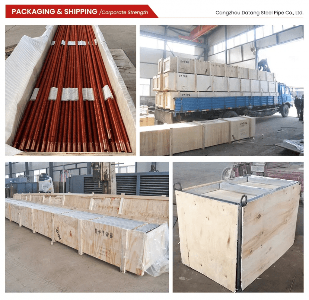 TP2 Copper Internally Threaded Tube low Finned Tube Packaging